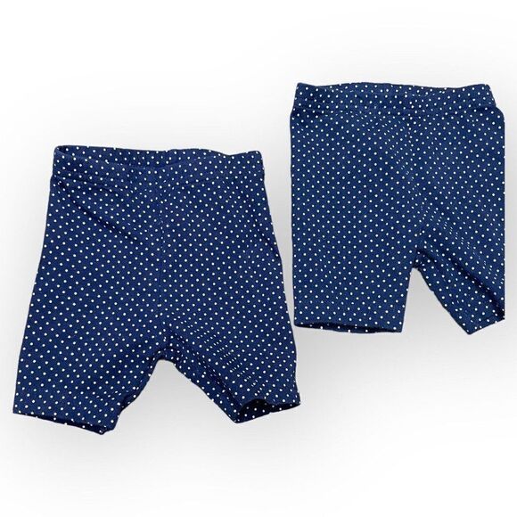 Child Of Mine By Carter's Baby Blue Polka Dot Pants Size 3-6 Months 2 Piece Lot - Picture 2 of 5